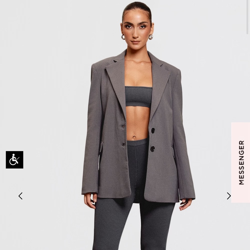 House of CB Aline Dark Grey Blazer